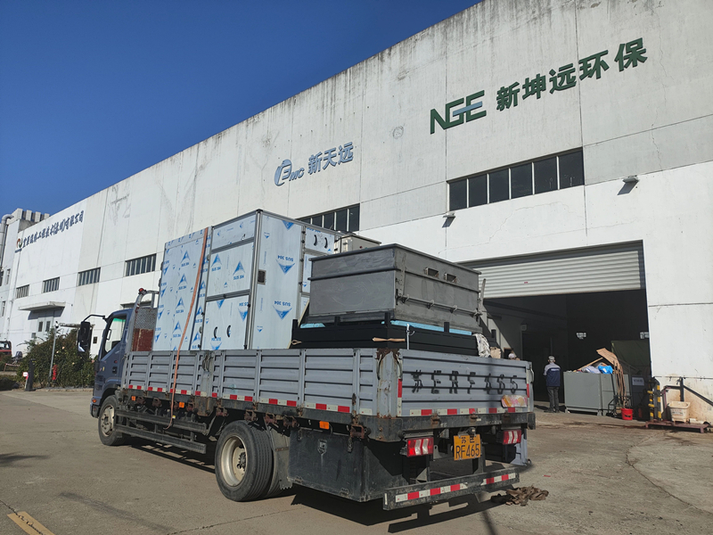 【第四季度首单启航】新坤远低温热泵污泥干化设备今日发货