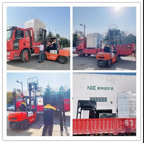出荷が忙しい|新坤源低温スラッジドライヤーが次々と顧客サイトに送られる